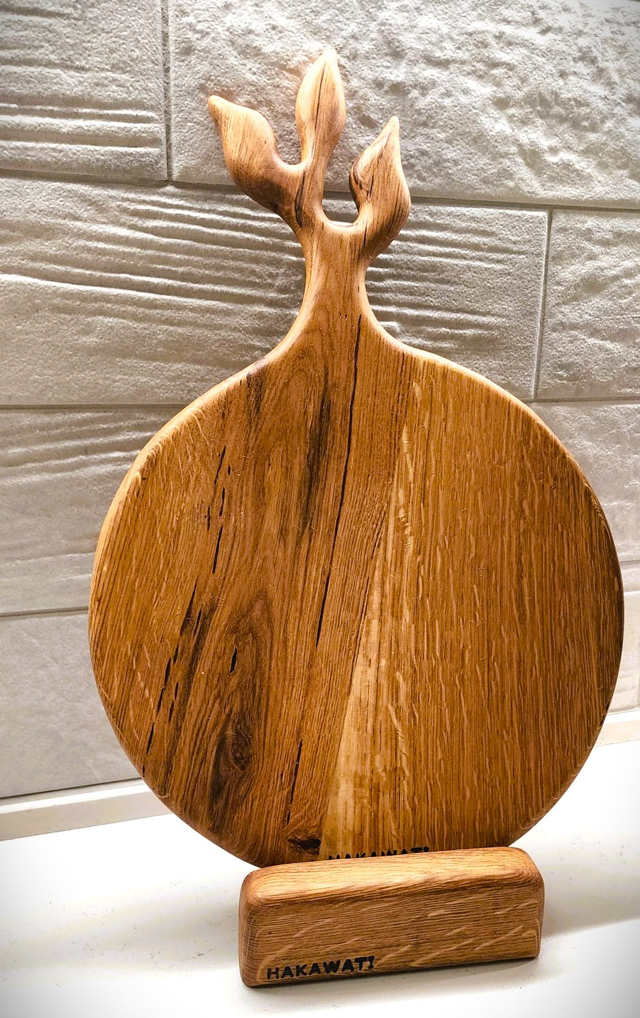 Oak wood serving board
