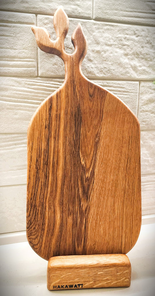 Oak wood serving board